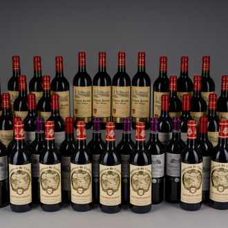 1998-2000 Château Cantin, Château Carteau Côtes Daugay, Château Moulin de Cadet, Saint-Émilion Grand Cru, 42 bottles