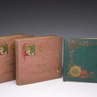 Drie diverse Chromos Liebig albums, 19de/20ste eeuw