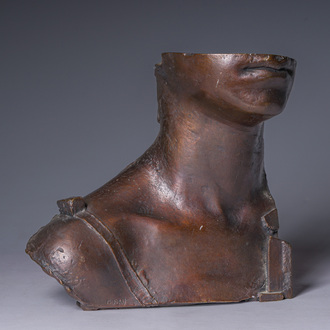 Igor Mitoraj (1944-2014): Stella, brown patinated bronze, foundry mark 'Fonderia Tesconi Pietrasanta', ed. 158/250, (1980)