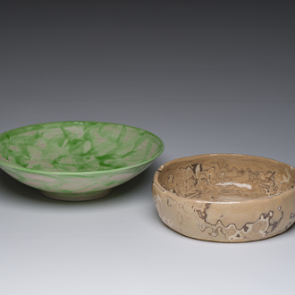 Deux bols en céramique de studio, Japon, Showa, 20ème siècle