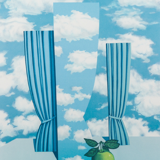 René Magritte (1898-1967, après): 'Le beau monde', lithographie en couleurs, éd. 229/275, daté 2011