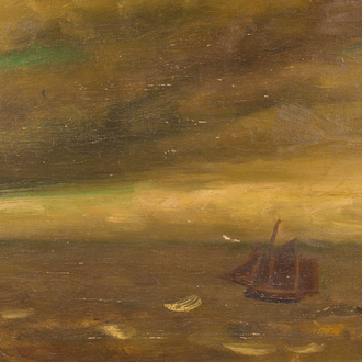 Constant Permeke (1886-1952): Marine, huile sur toile, daté 1925