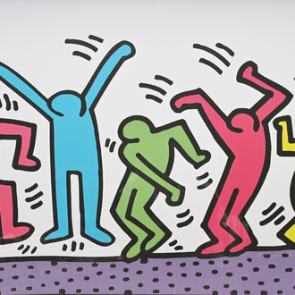 Keith Haring (1958-1990, after): 'Dance', screenprint in colours, ed. 83/200