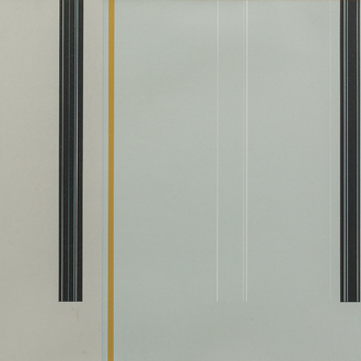 Luc Peire (1916-1994): 'Kitège', sérigraphie en couleurs, éd. 50/100