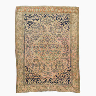 Tapis oriental de type Senneh à décor floral, laine sur coton, première moitié du 20ème siècle