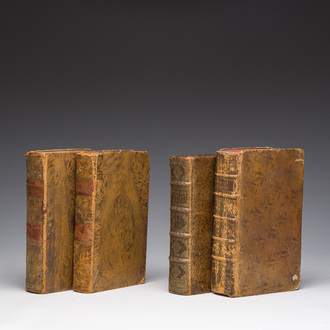 Quatre publications diverses portant sur la géographie, l'histoire et la littérature, 17ème/19ème siècle