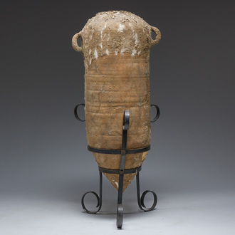 A large Roman terracotta amphora, 1st-3rd C.