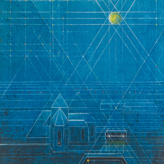 Félix De Boeck (1898-1995): 'Nachtlichten' (Night lights), screenprint in colours, ed. 12/25, dated 1954
