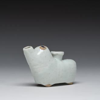 A Korean monochrome glazed water dropper, Joseon or later