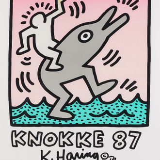 Keith Haring (1958-1990): 'Knokke 87', poster, dated (19)87