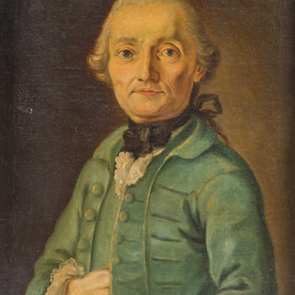 French school: Portrait of Louis Marthe de Gouy d’Arsy, oil on canvas, 18th C.