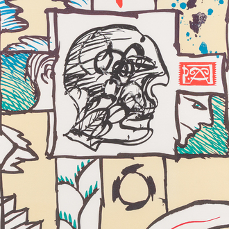 Pierre Alechinsky (1927): 'Constante', lithograph in colours, ed. 64/99, dated 1996