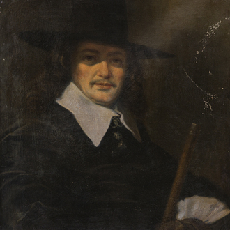 Dutch school: Portrait of a gentleman, oil on canvas, 17th C.