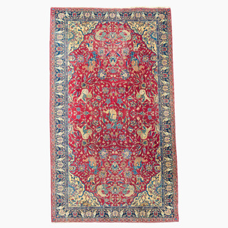 An Armenian or Azerbaijani Karabagh Tabriz style rug with floral design, wool, cotton and silk, early 20th C.