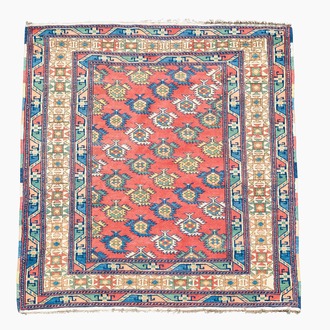 A Turkish Kula rug with geometric design, 20th C.