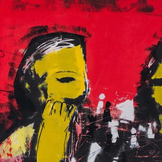 Herman Brood (1946-2001): 'Schakers', serigraph in colours, ed. 147/150