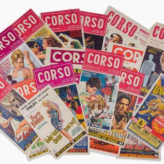 Nineteen various posters promoting mainly Ostend events (Cinema Corso, Circus, etc.), 20th C.