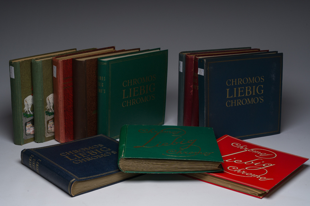 Grande collection vari&eacute;e d'albums de Chromos Liebig, 19&egrave;me/20&egrave;me si&egrave;cle
