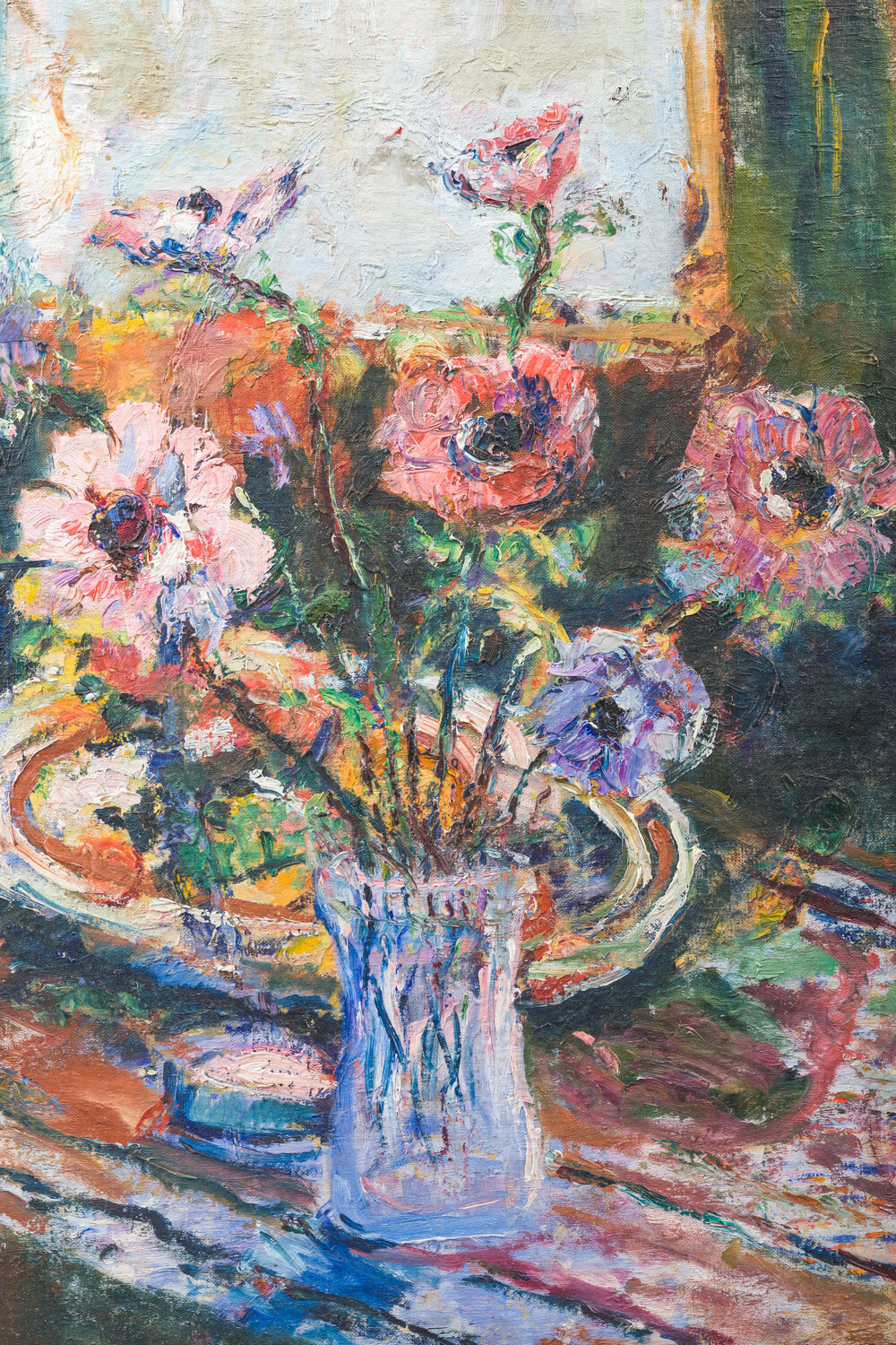 Pierre Thevenet (1870-1937, &agrave; la mani&egrave;re de): Nature morte de fleurs, huile sur toile