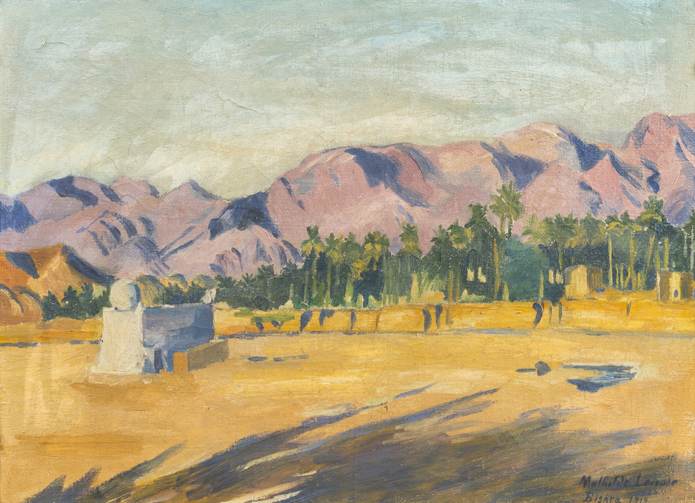 Mathilde Lenoir (1878-1965): 'Biskra', oil on canvas, dated 1912