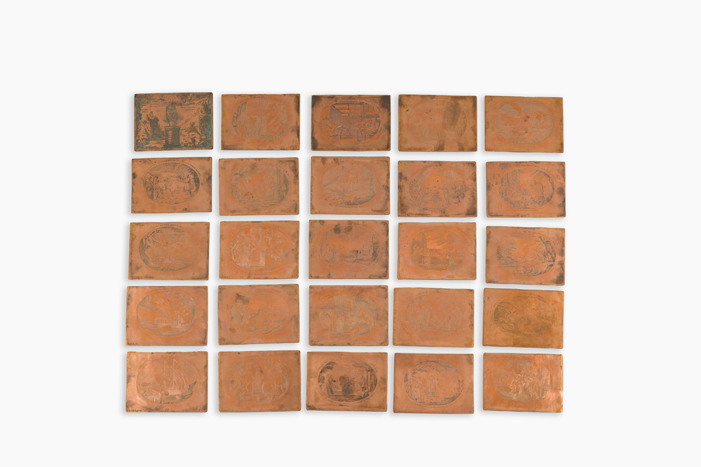 Cornelius de Boudt (1660-ca. 1738): Twenty-four copper etching plates with scenes from the life of Franciscus Xaverius