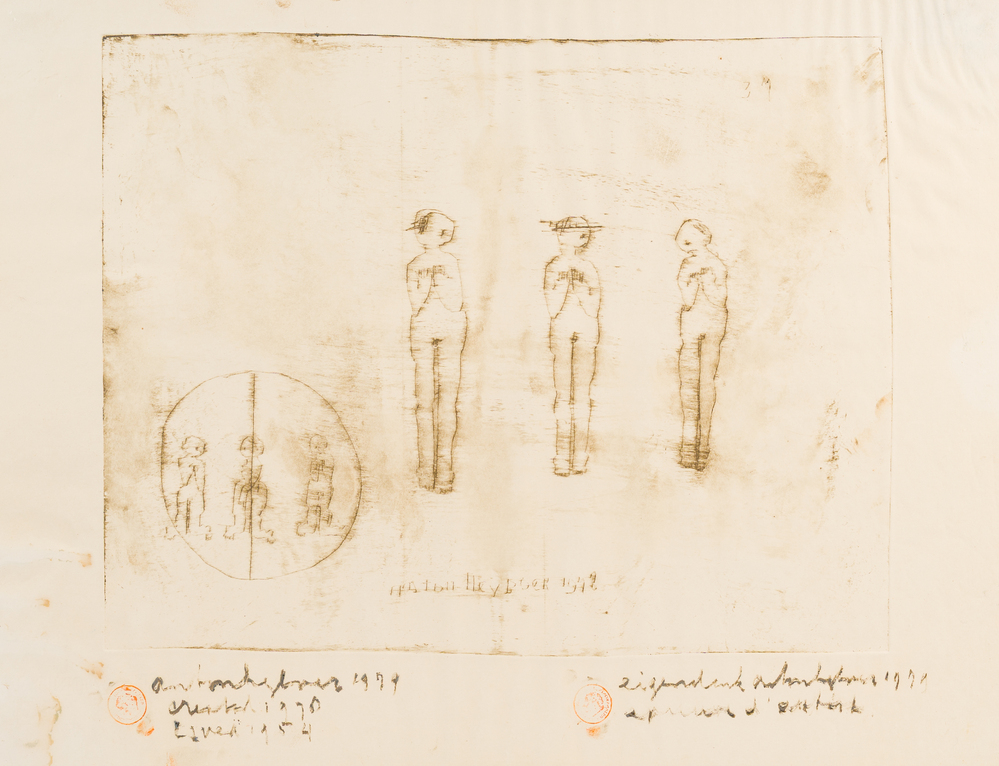 Anton Heyboer (1924-2005): Untitled, etching, dated 1978/79