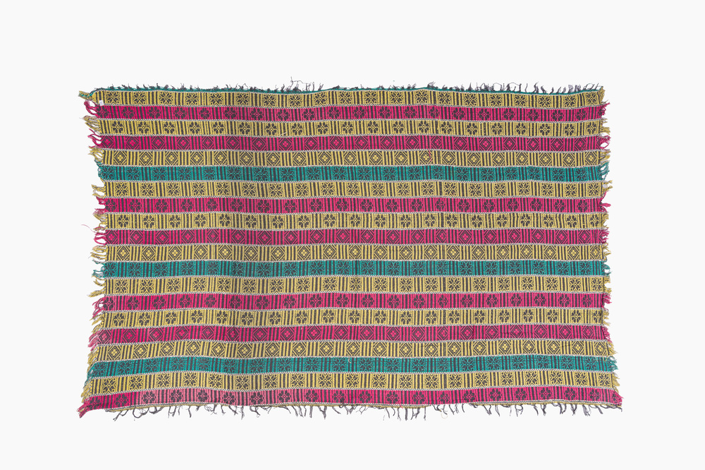 A Northeast Indian handwoven tribal textile with geometric design, Nagaland/Manipur, first half 20th C.