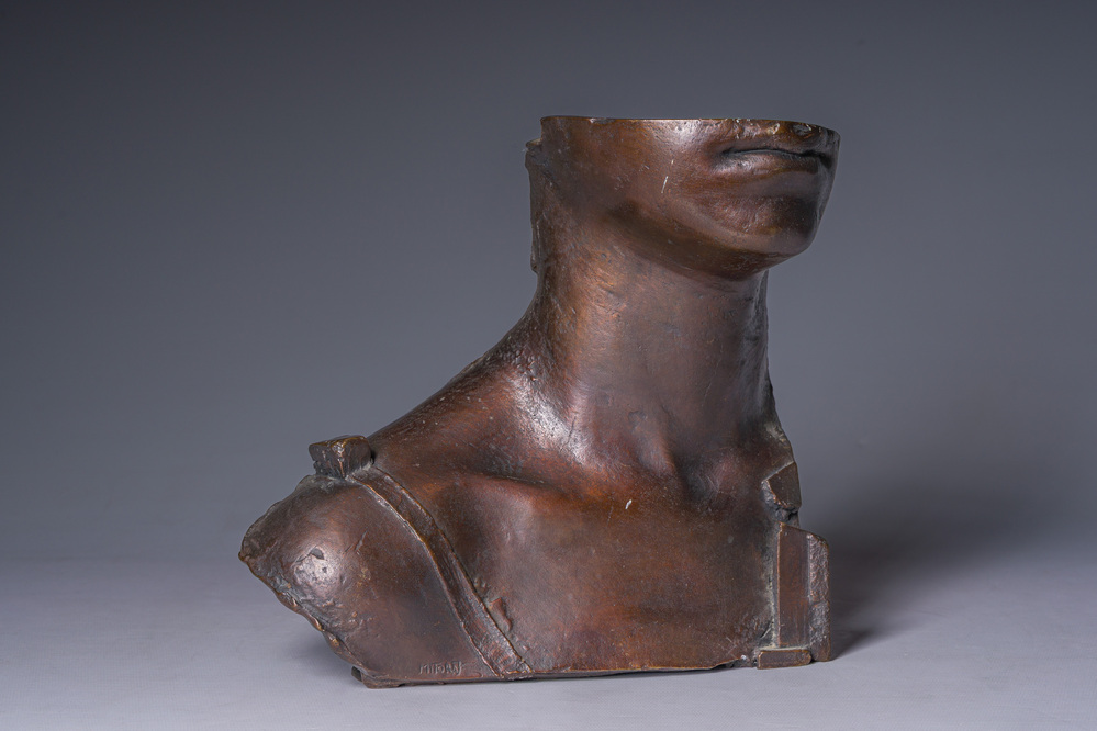 Igor Mitoraj (1944-2014): Stella, brown patinated bronze, foundry mark 'Fonderia Tesconi Pietrasanta', ed. 158/250, (1980)