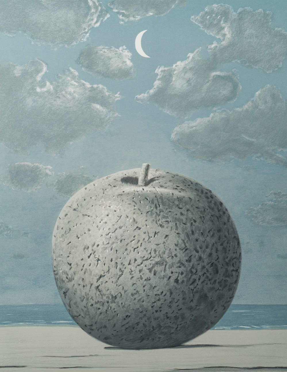 Ren&eacute; Magritte (1898-1967, naar): 'Souvenir de voyage', kleurenlithografie, ed. 244/275, gedateerd 2013