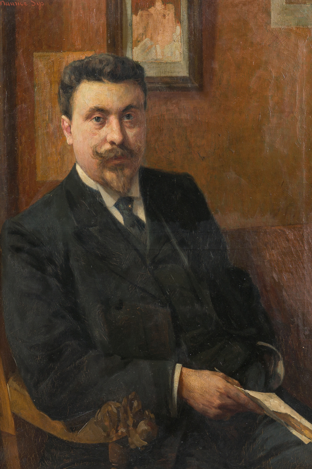 Maurice Sys (1880-1972): Portrait d'un gentilhomme, huile sur toile