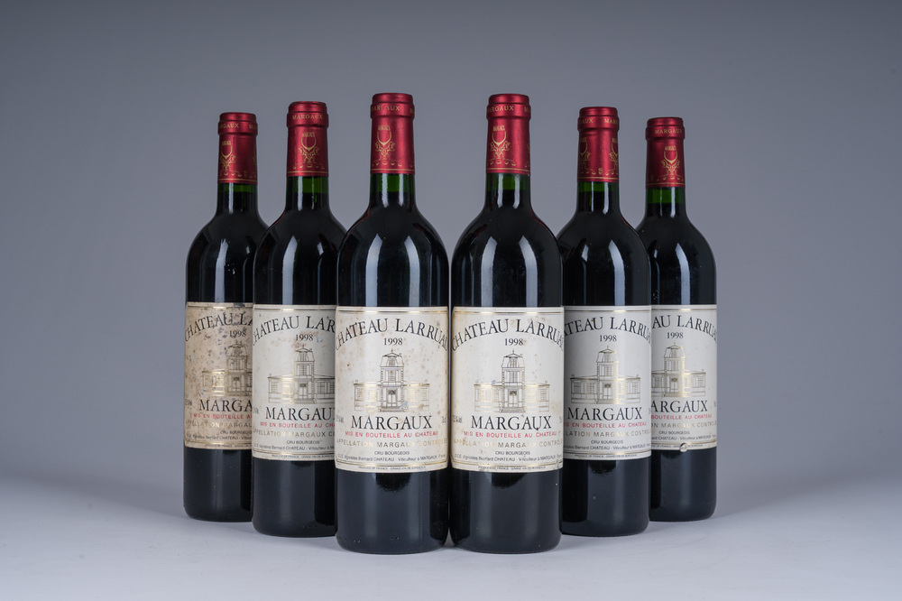 1998 Ch&acirc;teau Larruau, Margaux, 6 bouteilles