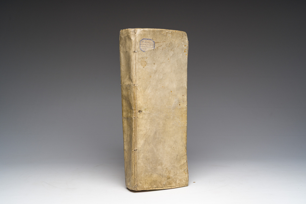 An extensive manuscript book of interest belonging to Jan de Pottere for his guardianship of Anne de Scheppere, 1645-1670
