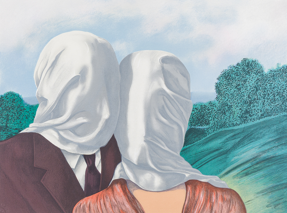 Ren&eacute; Magritte (1898-1967, after): 'Les amants', lithography in colours, ed. 237/275, dated 2011