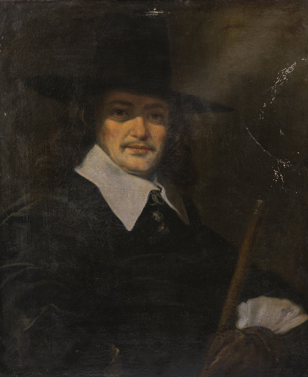 Dutch school: Portrait of a gentleman, oil on canvas, 17th C.