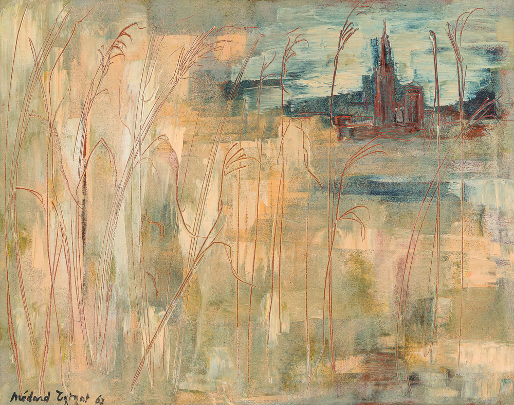 M&eacute;dard II Tytgat (1916-1997): Landscape, oil on canvas, dated (19)67