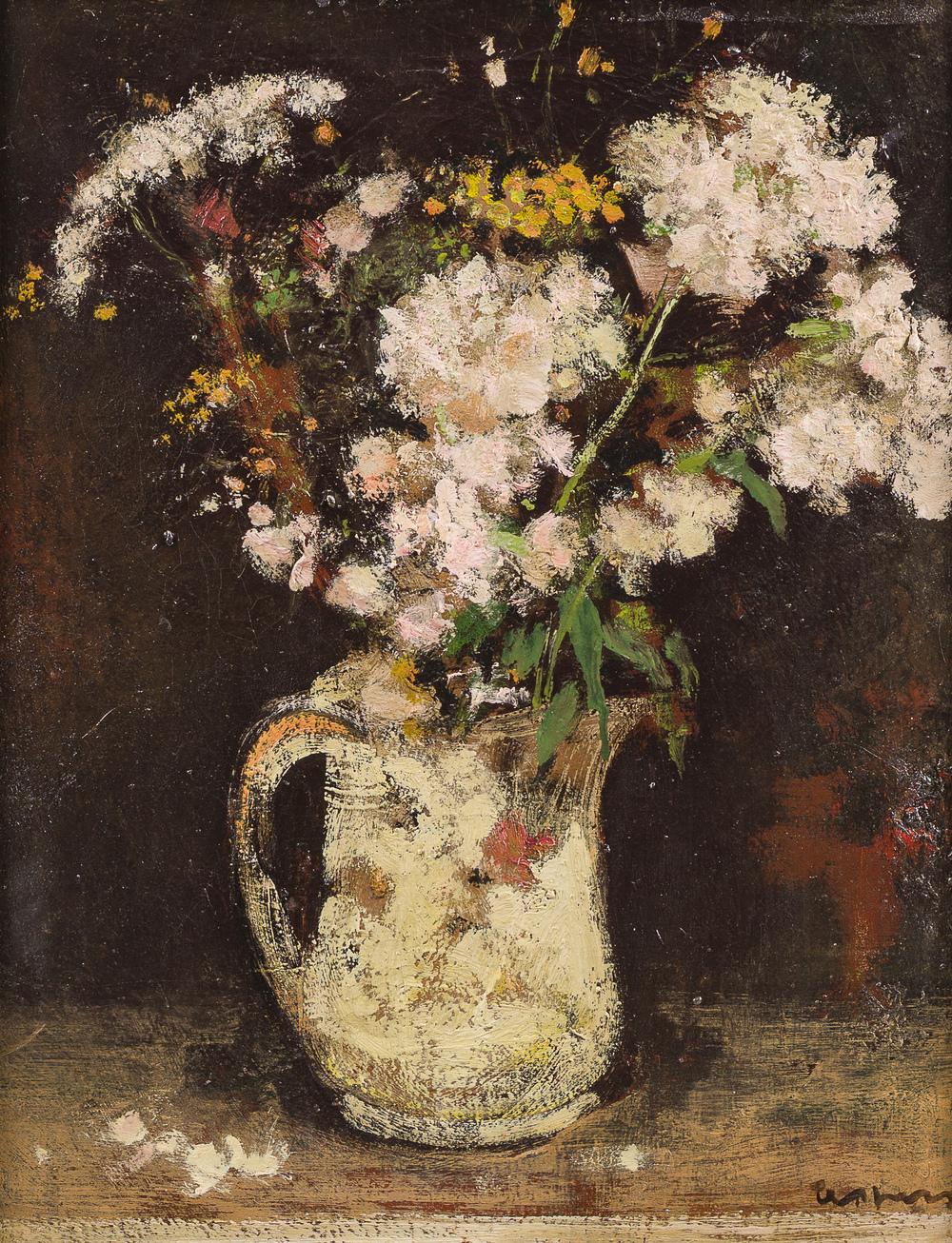 Floris Jespers (1889-1965): Still life of flowers, oil on canvas, ca. 1930