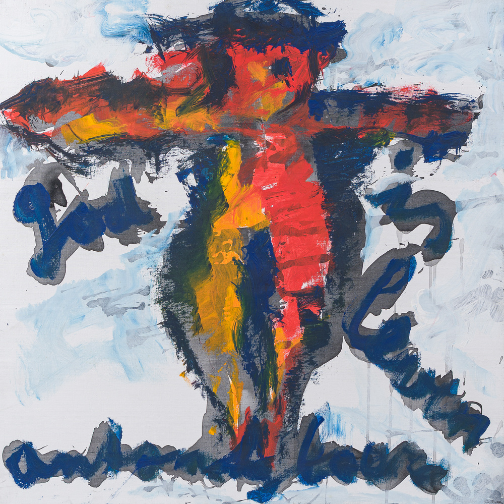 Anton Heyboer (1924-2005): The crucified, oil on canvas
