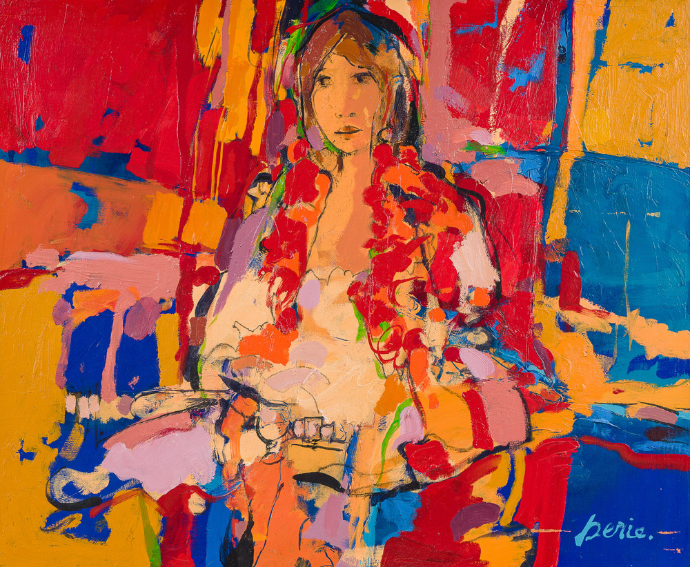 Frank Derie (1946-2009): 'Hier is je ontbijt schat', acrylic on canvas
