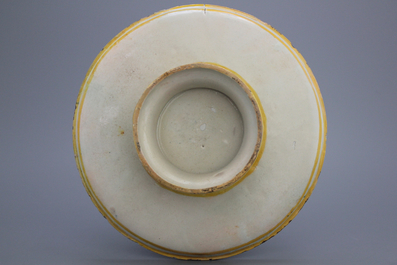 Italiaanse majolica tazza, "De uitdrijving uit de Tuin van Eden", Urbino, ca. 1580