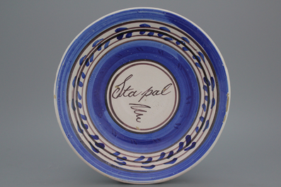 Plat de Lemmer, la Frise, proverbe, env. 1800