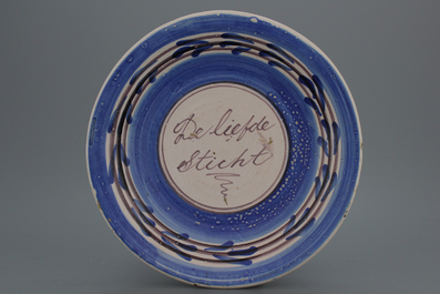 A Frisian Lemmer "sayings" dish ca. 1800