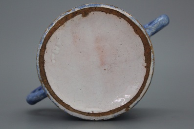 Suikerpot in Brussels aardewerk, ca. 1800