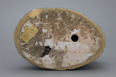 Hond in Brussels aardewerk, ca. 1750
