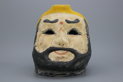 Masque pour enfants en papier-m&acirc;ch&eacute;, Chine, d&eacute;but 20e