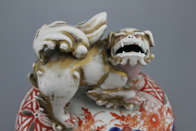 A large Japanese Imari koro, 19th C.