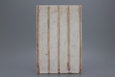 A fine Chinese rectangular plaque with a landscape, 19th-20th C.
