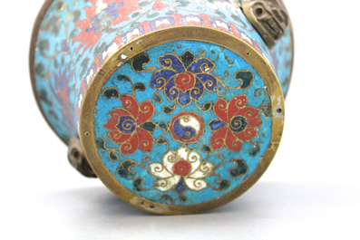 Pot &agrave; encens en &eacute;mail cloisonn&eacute;, Chine, dynastie Ming