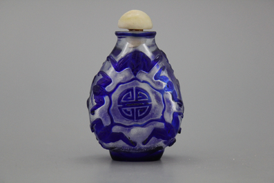 Chinees snuifflesje, Peking glas, 20e