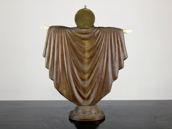 Importante sculpture en ivoire et bois du Christ, atelier De Wispelaere, Bruges, 1e moiti&eacute; 20e