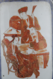 Grand vase en porcelaine chinoise, 19e